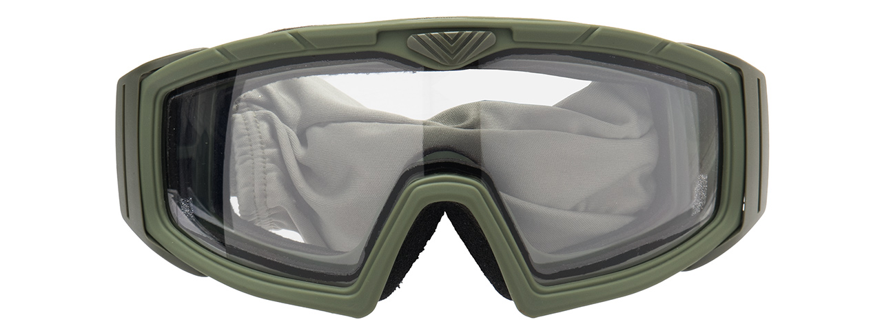 Lancer Tactical Rage Protective Green Airsoft Goggles (SMOKE/YELLOW/CLEAR LENS) - Click Image to Close