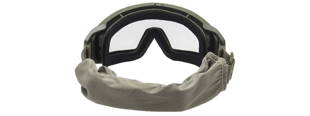 Lancer Tactical Rage Protective Green Airsoft Goggles (SMOKE/YELLOW/CLEAR LENS) - Click Image to Close