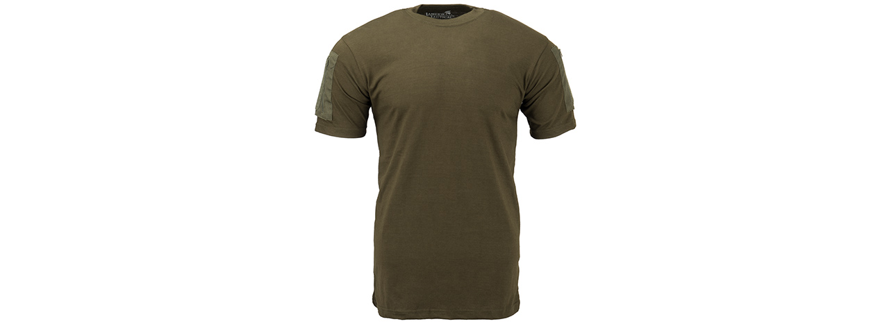 Lancer Tactical Airsoft Ripstop PC T-Shirt [SMALL] (OD GREEN)