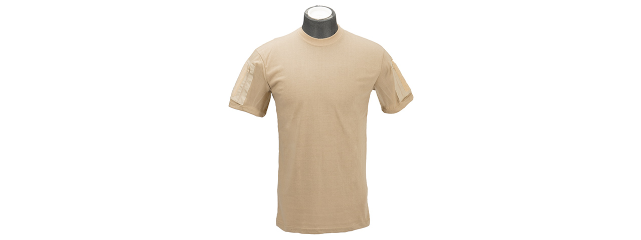 Lancer Tactical Airsoft Ripstop PC T-Shirt [XL] (COYOTE BROWN) - Click Image to Close