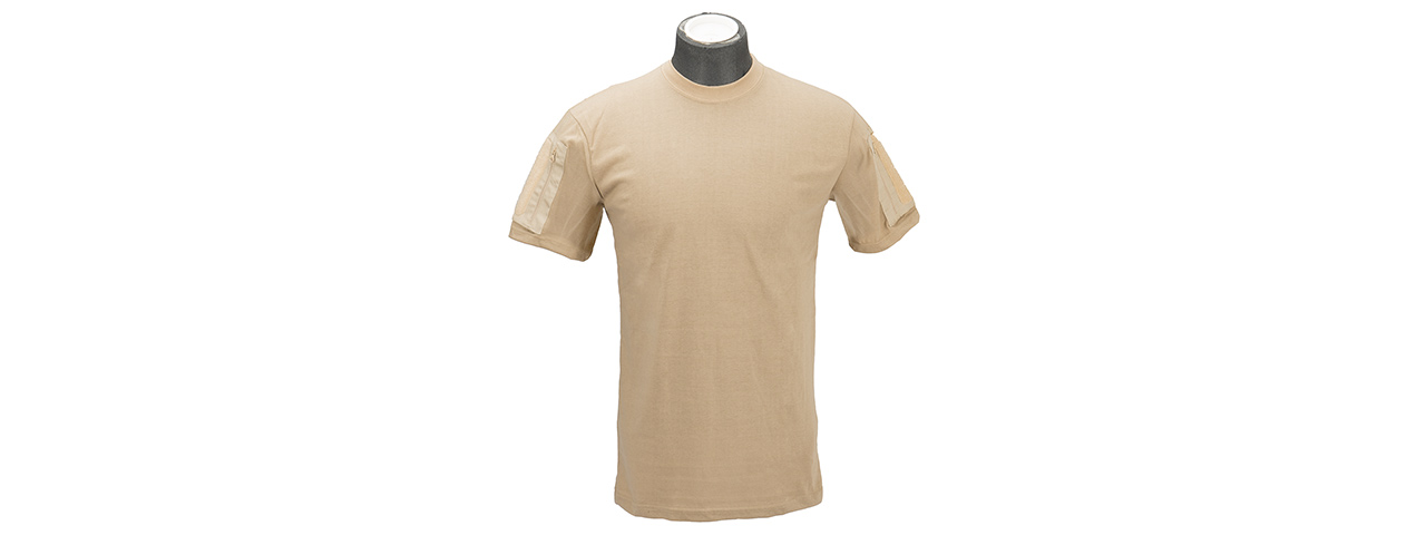 Lancer Tactical Airsoft Ripstop PC T-Shirt [Large] (COYOTE BROWN)