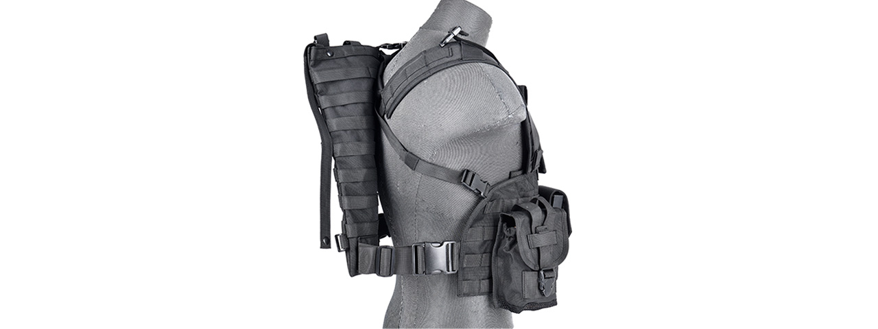 CA-307BN NYLON MODULAR CHEST RIG (BK) - Click Image to Close