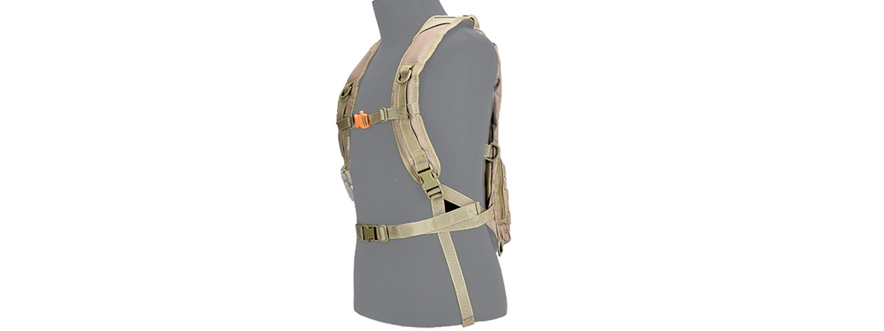 CA-321KN LANCER TACTICAL LIGHTWEIGHT HYDRATION BACKPACK (COYOTE BROWN)