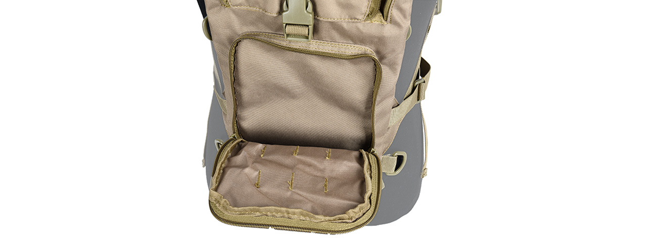 CA-321KN LANCER TACTICAL LIGHTWEIGHT HYDRATION BACKPACK (COYOTE BROWN) - Click Image to Close