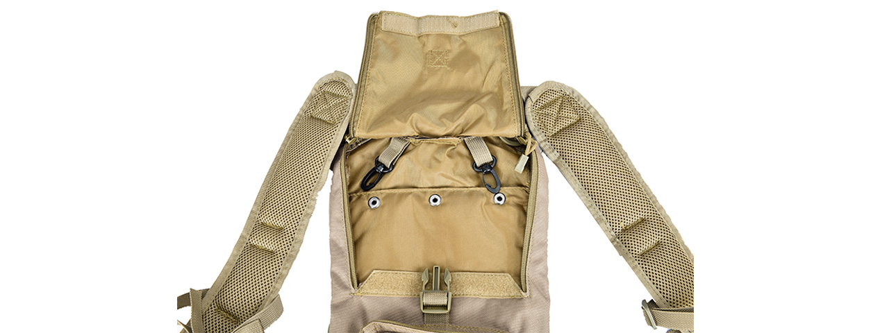 CA-321KN LANCER TACTICAL LIGHTWEIGHT HYDRATION BACKPACK (COYOTE BROWN)