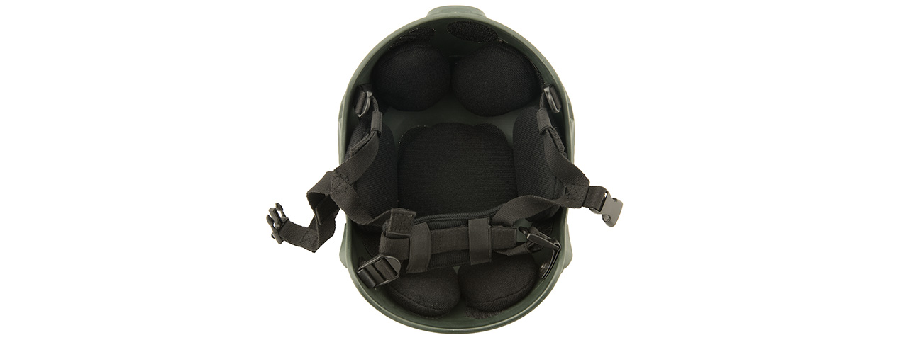 Lancer Tactical CA-333G MICH 2001 NVG Helmet in OD - Click Image to Close