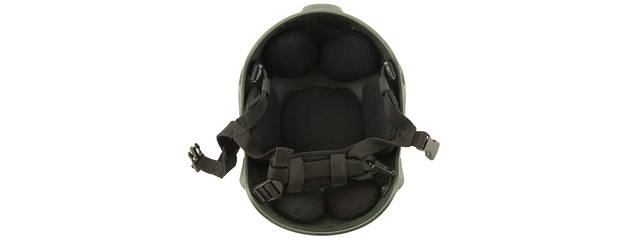 Lancer Tactical CA-333G MICH 2001 NVG Helmet in OD