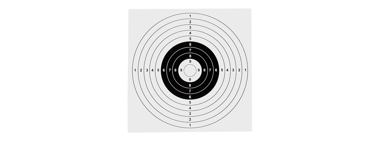 Lancer Tactical Cardboard Bullseye Airsoft Targets