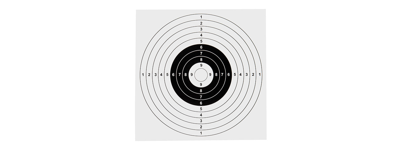 Lancer Tactical Cardboard Bullseye Airsoft Targets