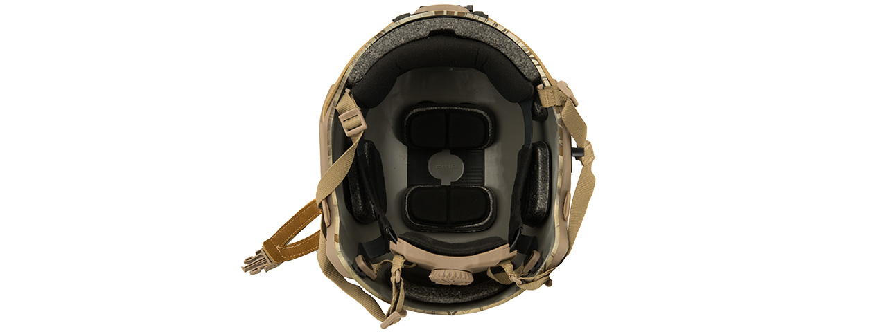 Lancer Tactical Airsoft Ballistic MH Type Helmet (Color: HLD Camo) - Click Image to Close