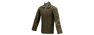 Lancer Tactical Airsoft BDU Combat Uniform Shirt [XXXL] (WOODLAND DIGITAL)