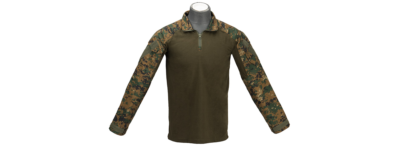 Lancer Tactical Airsoft BDU Combat Uniform Shirt [SMALL] (JUNGLE DIGITAL) - Click Image to Close