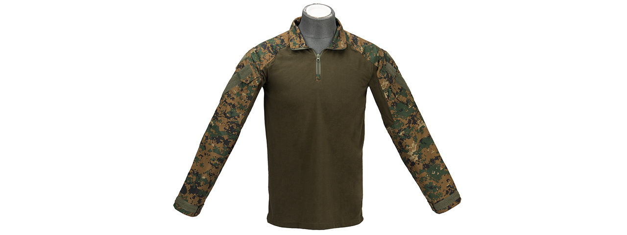 Lancer Tactical Airsoft BDU Combat Uniform Shirt [XXL] (WOODLAND DIGITAL)