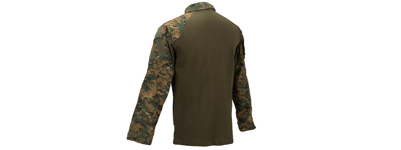 Lancer Tactical Airsoft BDU Combat Uniform Shirt [XXL] (WOODLAND DIGITAL) - Click Image to Close