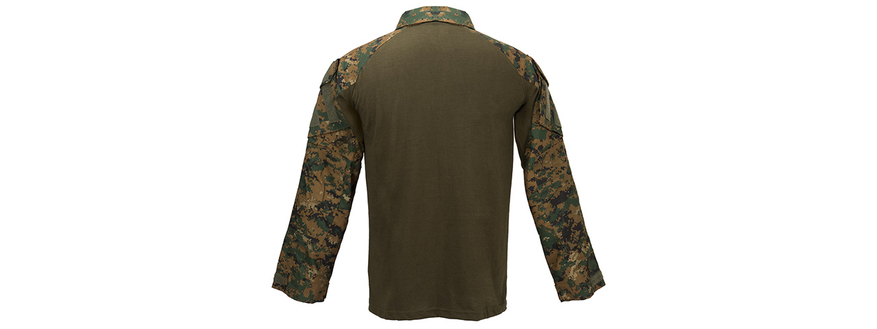 Lancer Tactical Airsoft BDU Combat Uniform Shirt [X-SMALL] (JUNGLE DIGITAL) - Click Image to Close