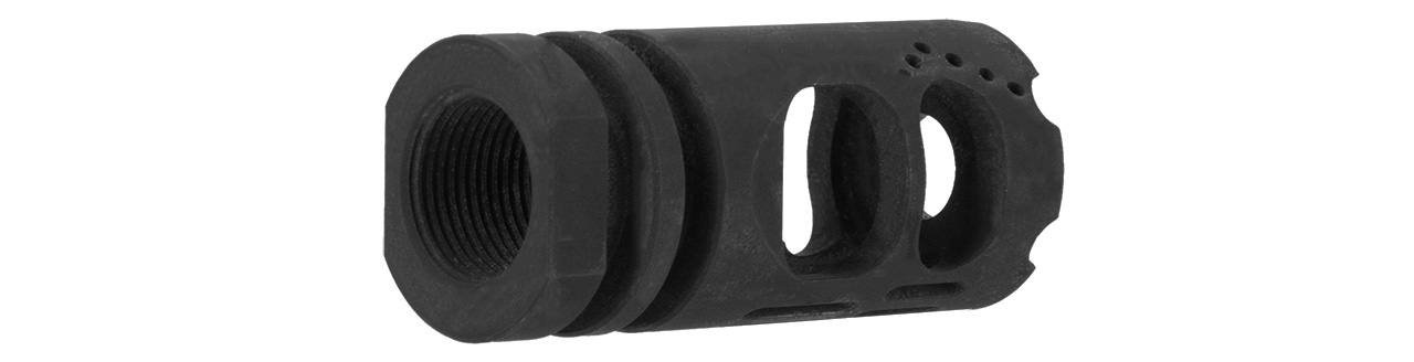 Lancer Tactical Tactical Hybrid Airsoft Muzzle Brake Compensator (BLACK)