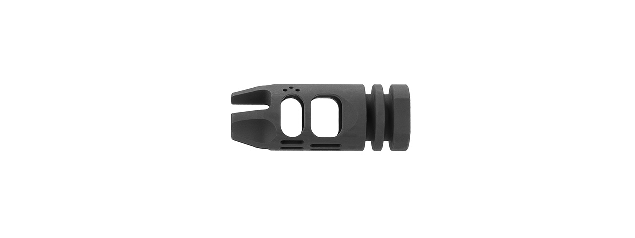 Lancer Tactical Hybrid Airsoft Flash Hider Muzzle Brake Compensator [14mm CCW]