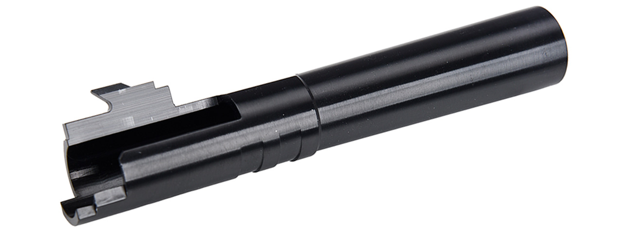COWCOW Bull Style Threaded Outer Barrel for TM Hi-Capa 4.3 GBB Pistols (BLACK) - Click Image to Close