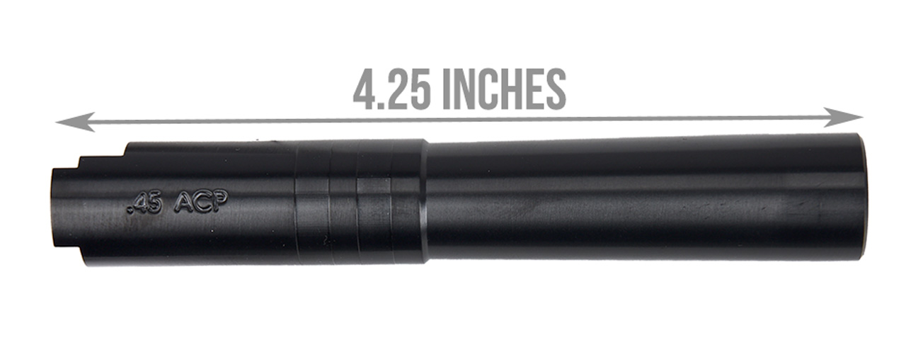 COWCOW Bull Style Threaded Outer Barrel for TM Hi-Capa 4.3 GBB Pistols (BLACK) - Click Image to Close