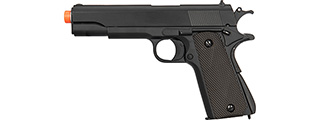 Double Bell M1911A1 Metal Body Airsoft Spring Pistol (Black)