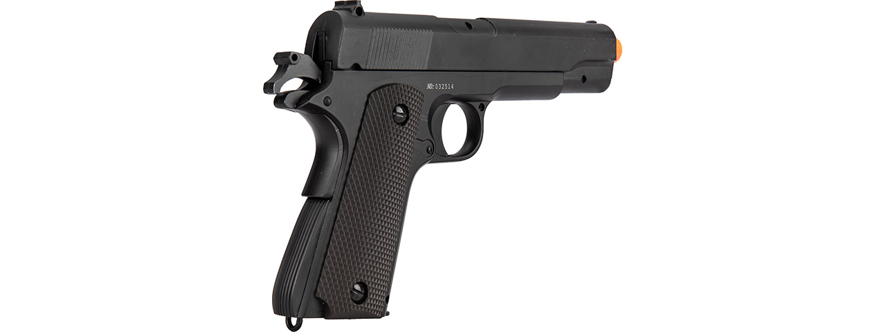 Double Bell M1911A1 Metal Body Airsoft Spring Pistol (Black)