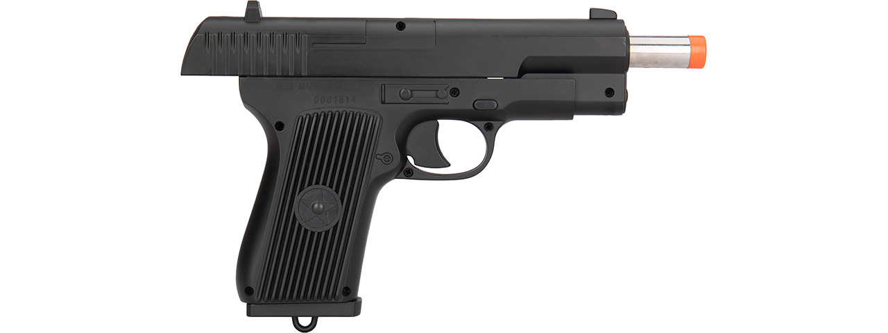 Double Bell TT-33 Metal Body Airsoft Spring Pistol (Black) - Click Image to Close