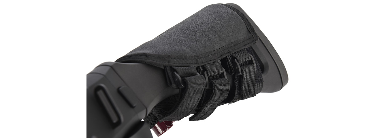 Lancer Tactical Tactical Hook and Loop Shotgun Shell Holder (BLACK) - Click Image to Close