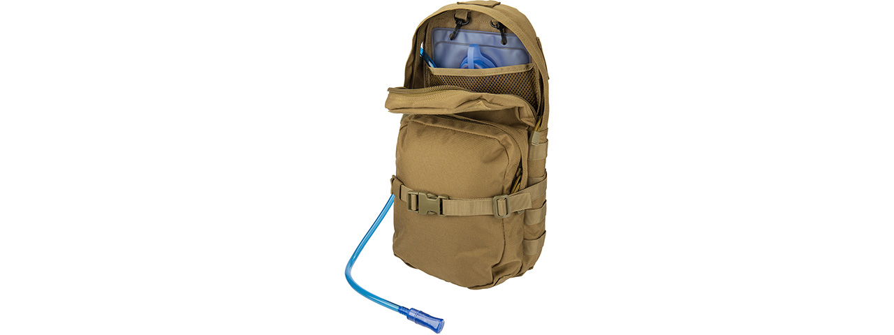 Alpha-8 MOLLE Hydration Pack w/ Bladder (TAN) - Click Image to Close