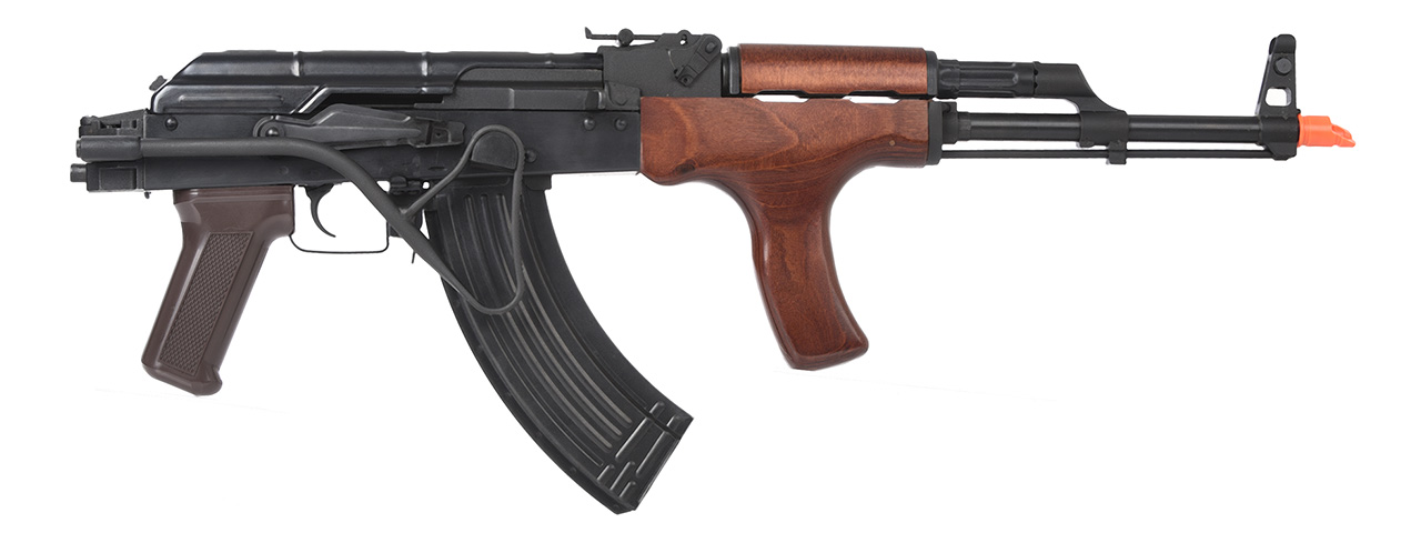 E&L Airsoft AK AIMS Platinum AEG Airsoft Rifle w/ Wood Furniture (BLACK) - Click Image to Close