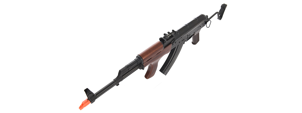 E&L Airsoft AK AIMS Platinum AEG Airsoft Rifle w/ Wood Furniture (BLACK)
