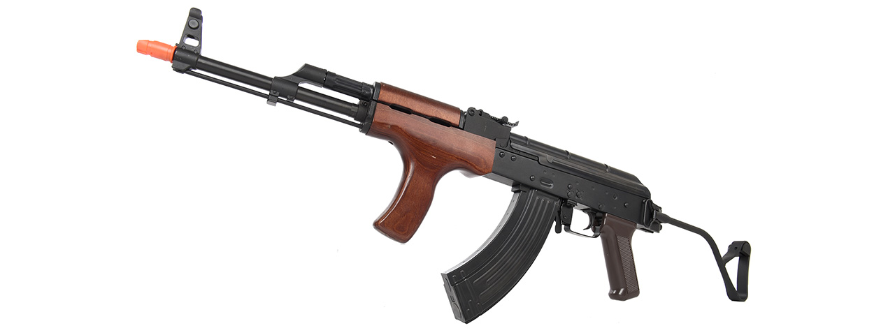 E&L Airsoft AK AIMS Platinum AEG Airsoft Rifle w/ Wood Furniture (BLACK) - Click Image to Close