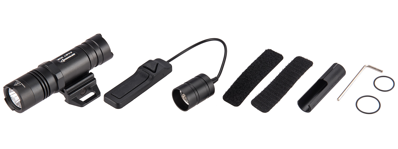 Opsmen FAST 302R WeaponLight 400-Lumen Flashlight for Picatinny Rail (BLACK) - Click Image to Close