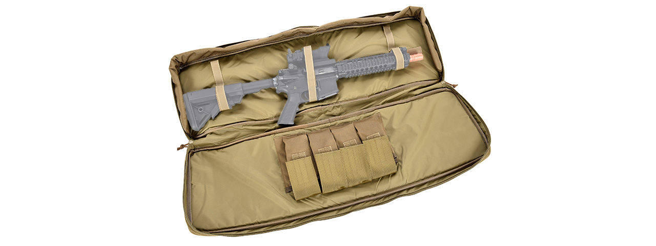 Flyye Industries 1000D Cordura 35-Inch Rifle Bag w/ Carry Strap (COYOTE BROWN) - Click Image to Close