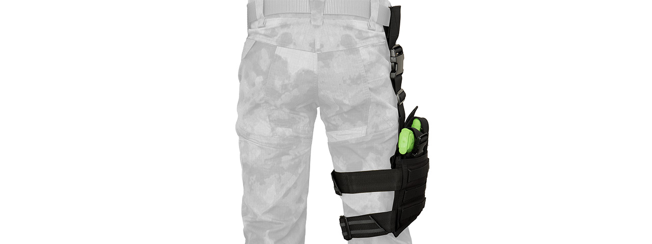 Flyye Industries SPEC-OPS MOLLE Drop Leg Pistol Holster (BLACK) - Click Image to Close