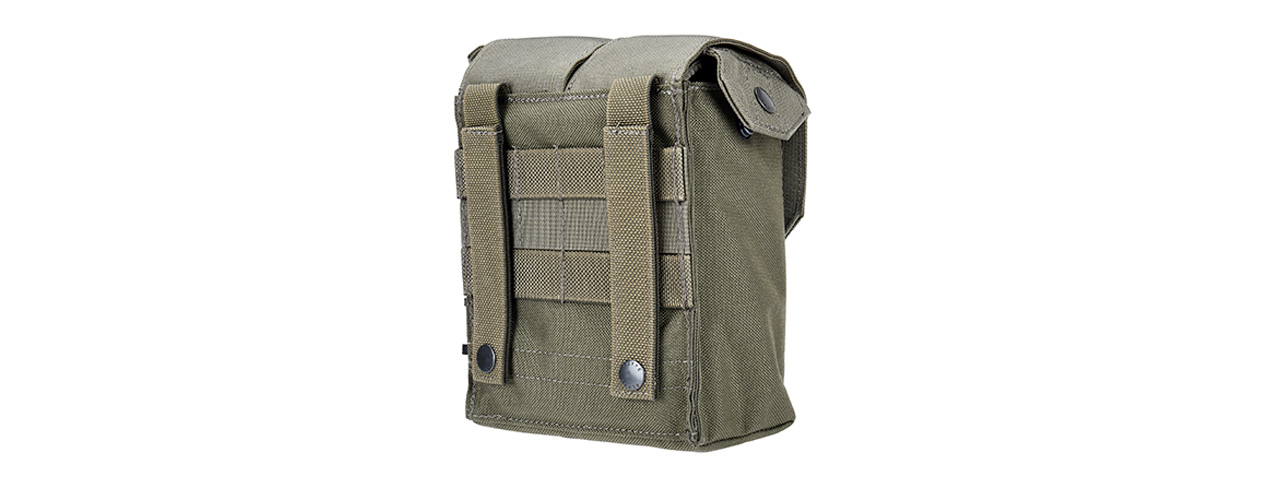 Flyye Industries MOLLE M249 200rd Drum Magazine Pouch (RANGER GREEN)