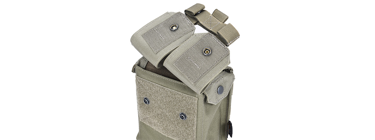 Flyye Industries MOLLE M249 200rd Drum Magazine Pouch (RANGER GREEN)