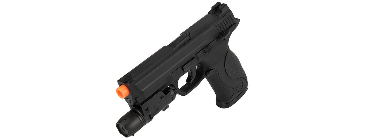 UK ARMS G53 Airsoft Spring Pistol w/ Laser (BLACK) - Click Image to Close