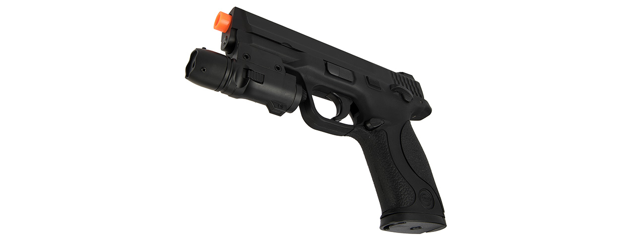 UK ARMS G53 Airsoft Spring Pistol w/ Laser (BLACK) - Click Image to Close