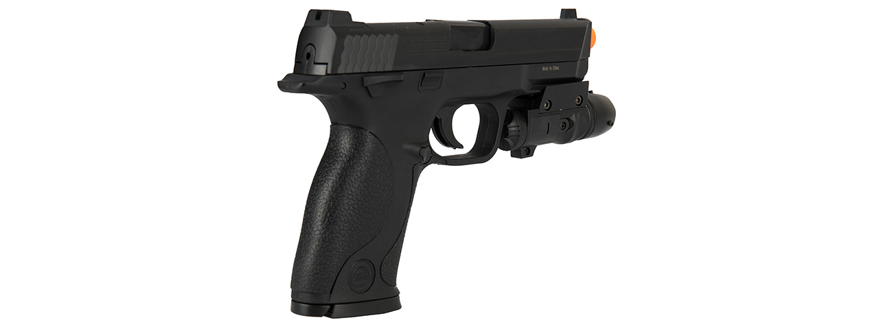 UK ARMS G53 Airsoft Spring Pistol w/ Laser (BLACK)