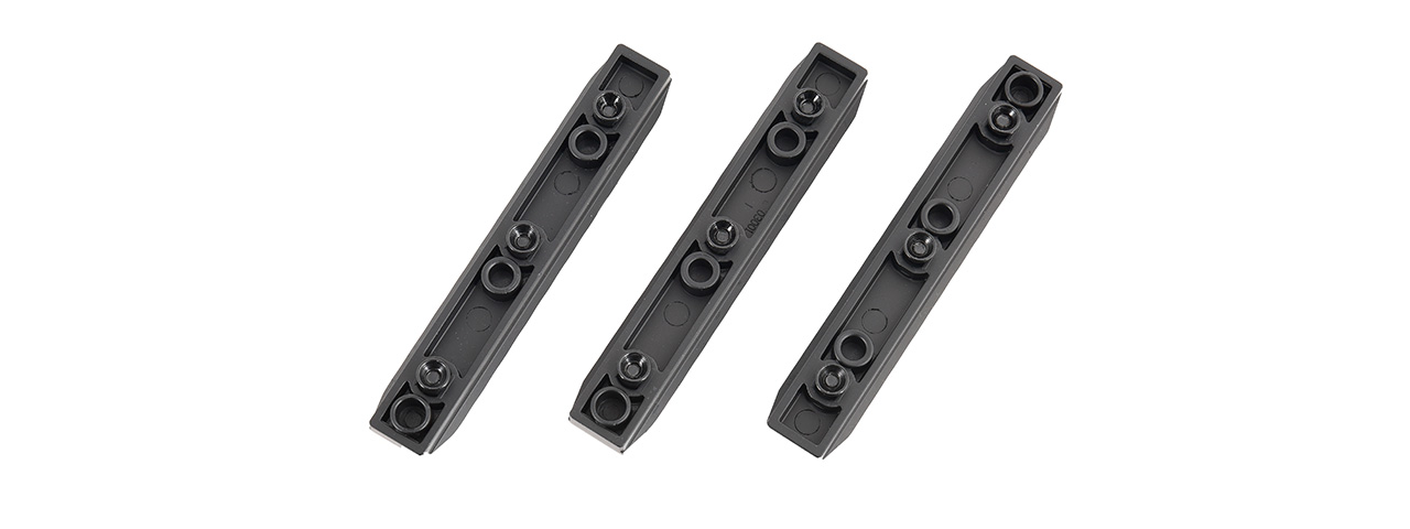 Golden Eagle Full Metal KeyMod 9-Slot Picatinny Rail Segments (BLACK) - Click Image to Close