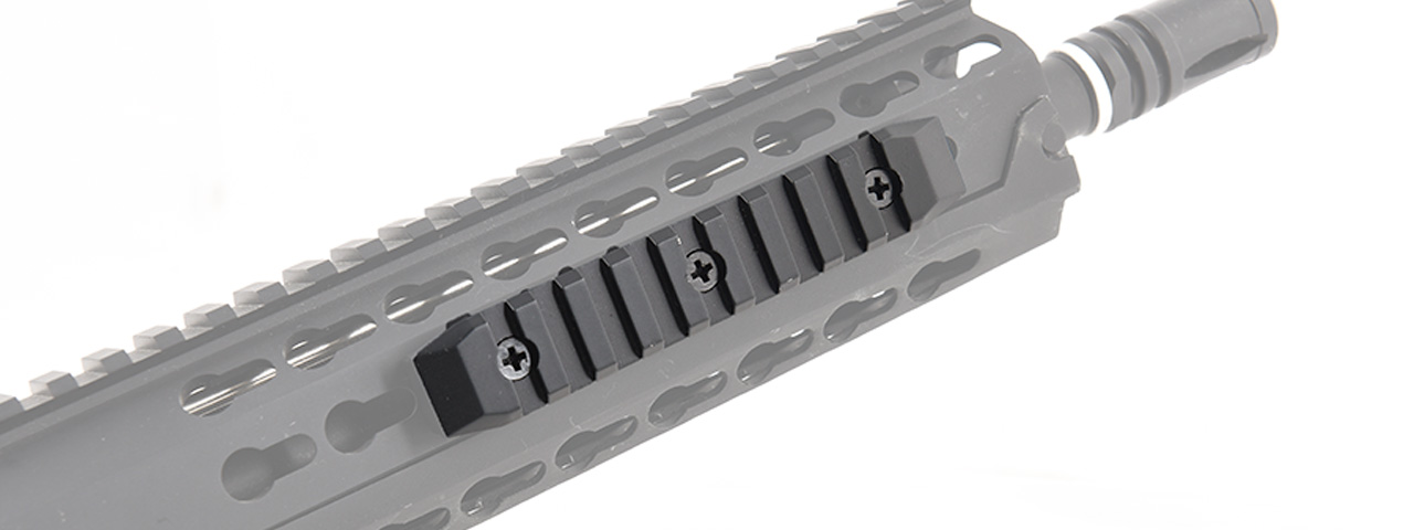 Golden Eagle Full Metal KeyMod 9-Slot Picatinny Rail Segments (BLACK) - Click Image to Close