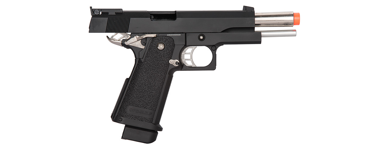 Golden Eagle IMF 3302 OPS-M.RP HiCapa Semi-Auto GBB Metal Pistol, BK - Click Image to Close