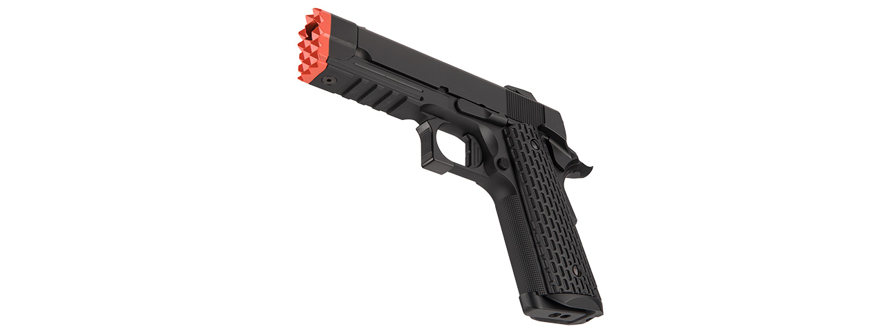 Golden Eagle IMF 3308 Hi Capa Semi-Auto GBB Metal Pistol w/ Integrated Muzzle Break (Color: Black)