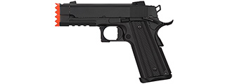 Golden Eagle IMF 3317 HiCapa Semi-AutoGBB Metal Pistol w/ Integrated Muzzle Break, BK