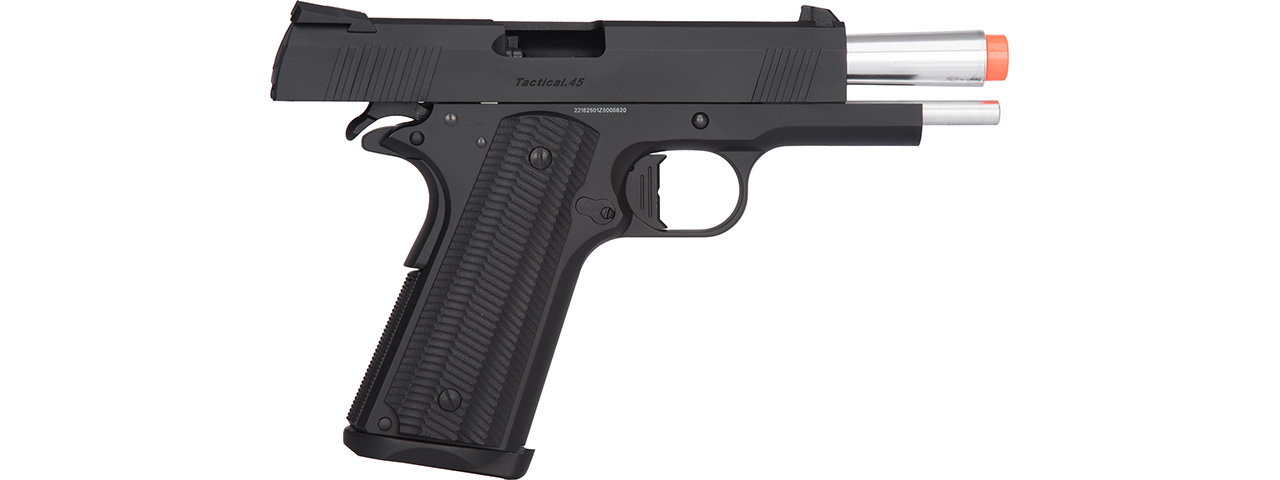 Golden Eagle 3329 OPS-Tactical 1911 Hi-Capa Gas Blowback Airsoft Pistol (BLACK)