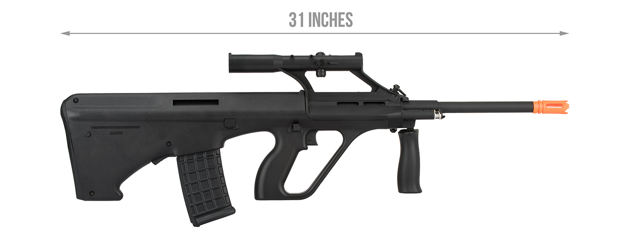 GHK AUG A1 Gas Blowback Airsoft Rifle (BLACK) - Click Image to Close