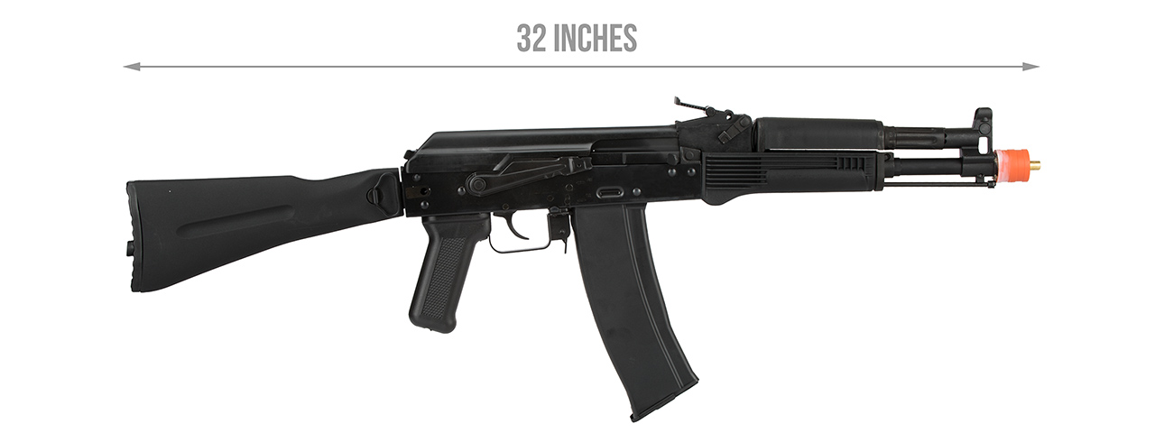 GHK AK74 GK105 Metal Receiver Gas Blowback Airsoft Rifle (BLACK)