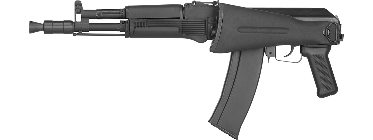 GHK AK74 GK105 Metal Receiver Gas Blowback Airsoft Rifle (BLACK) - Click Image to Close