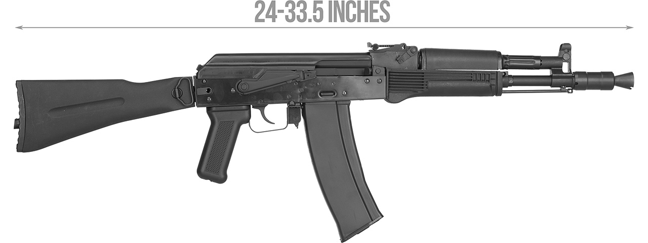 GHK AK74 GK105 Metal Receiver Gas Blowback Airsoft Rifle (BLACK)