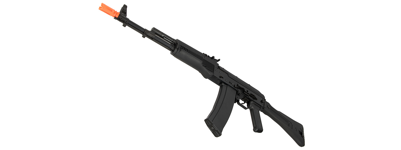 GHK AK74 AKS-74MN Metal Receiver Gas Blowback Airsoft Rifle (BLACK)